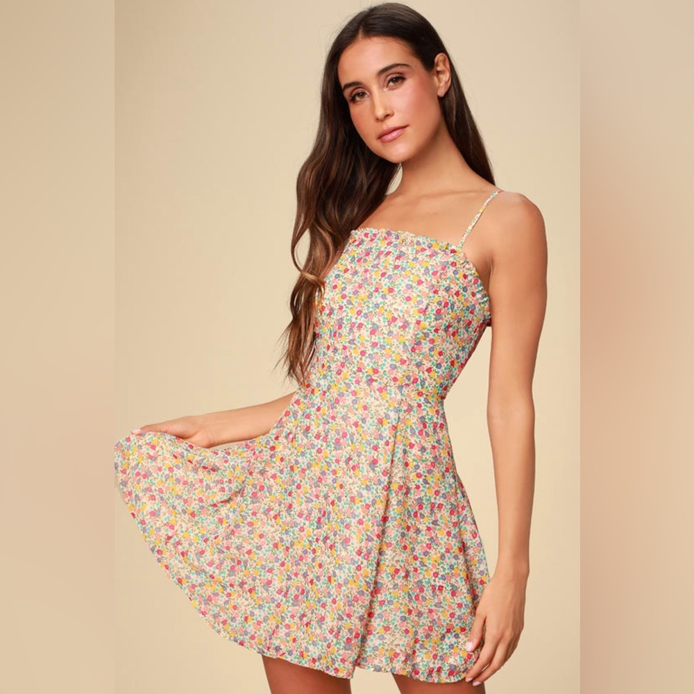 Floral mini dress